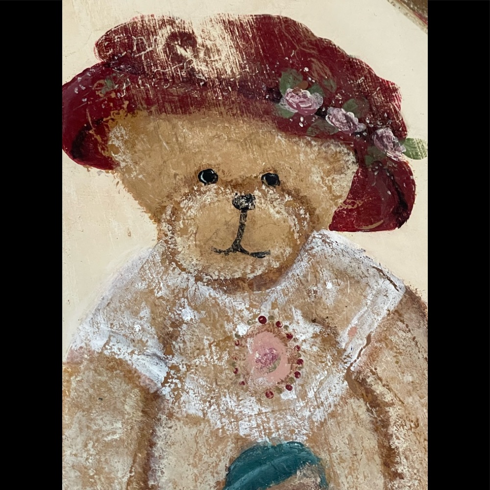Momma and Baby Bear Painted Portrait